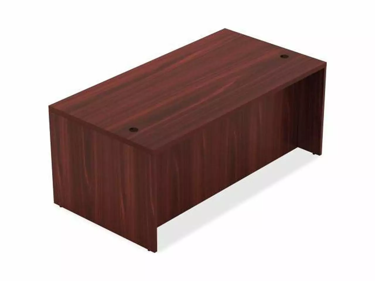 Lorell Top 1-1/2 Credenza 36x72x30 Mahogany Office Storage Desk