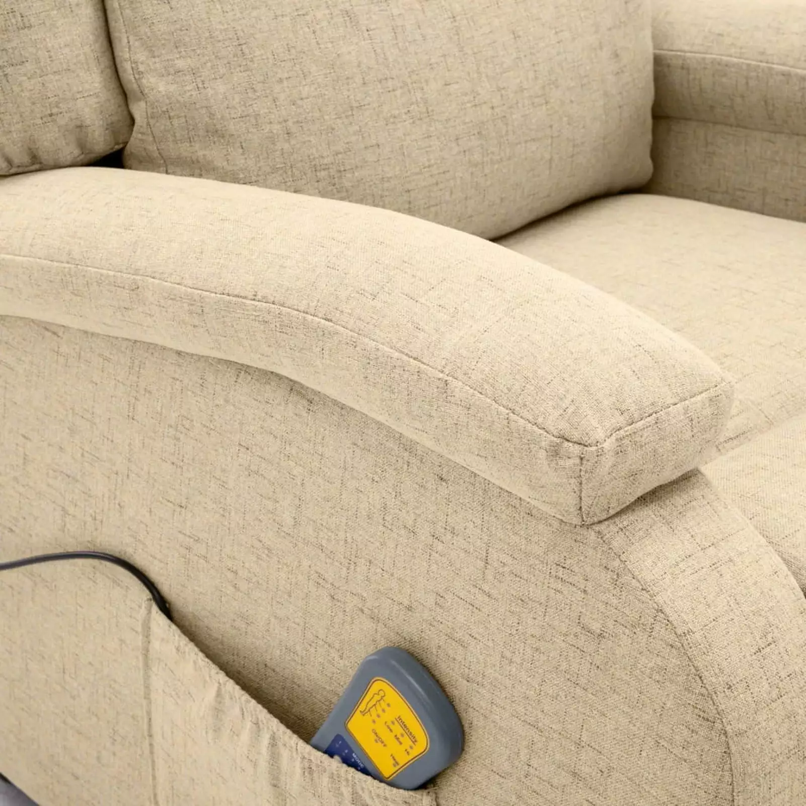 Andoer Adjustable Fabric Recliner Chair Side Pocket Elderly Room