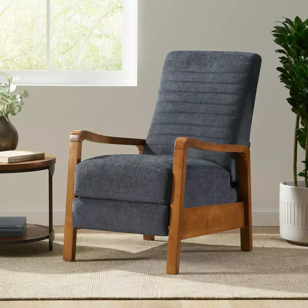 DeeHome Fabric Wood Hand Recliner Comfortable Living Room Chair