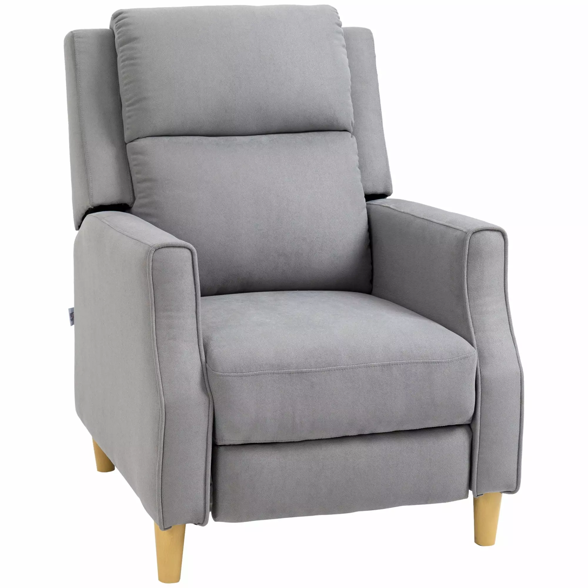 Manual Recliner Chair Footrest Contemporary Living Room Jamini