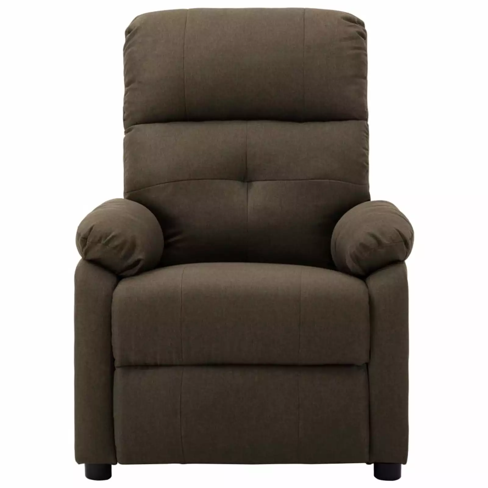 Suzicca Massage Recliner Brown Fabric Comfortable Living Room Chair ammoon