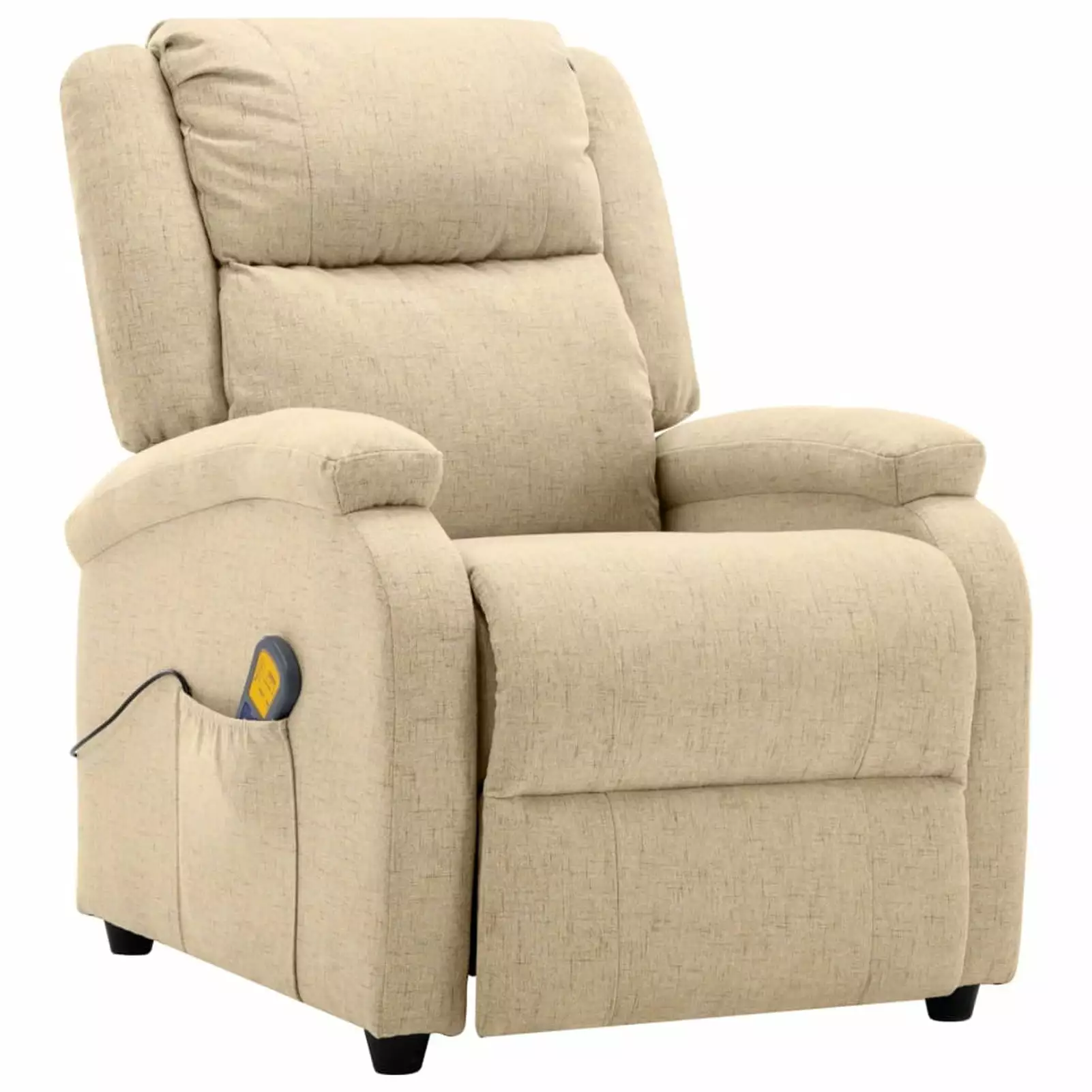 Uteam Cream Fabric Massage Recliner Home Relaxation