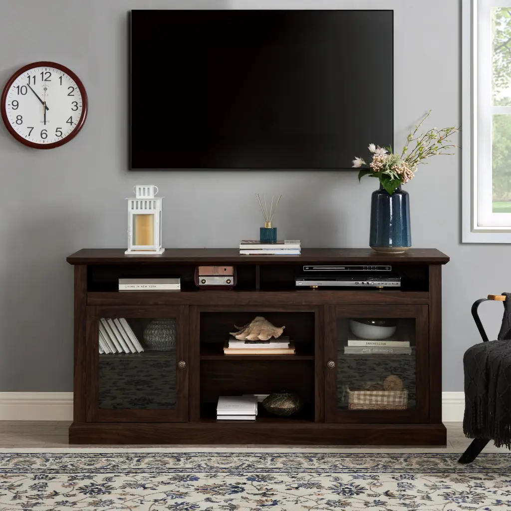 Contemporary TV Media Stand Modern Entertainment Console TVs Up To 65 Inches rnb