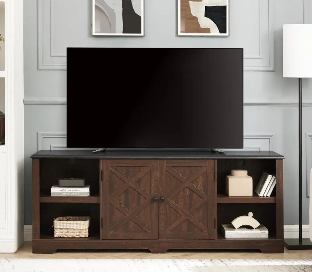 Modern Farmhoutilize TV Media Stand Large Barn Motivated Home Entertainment Center rnb