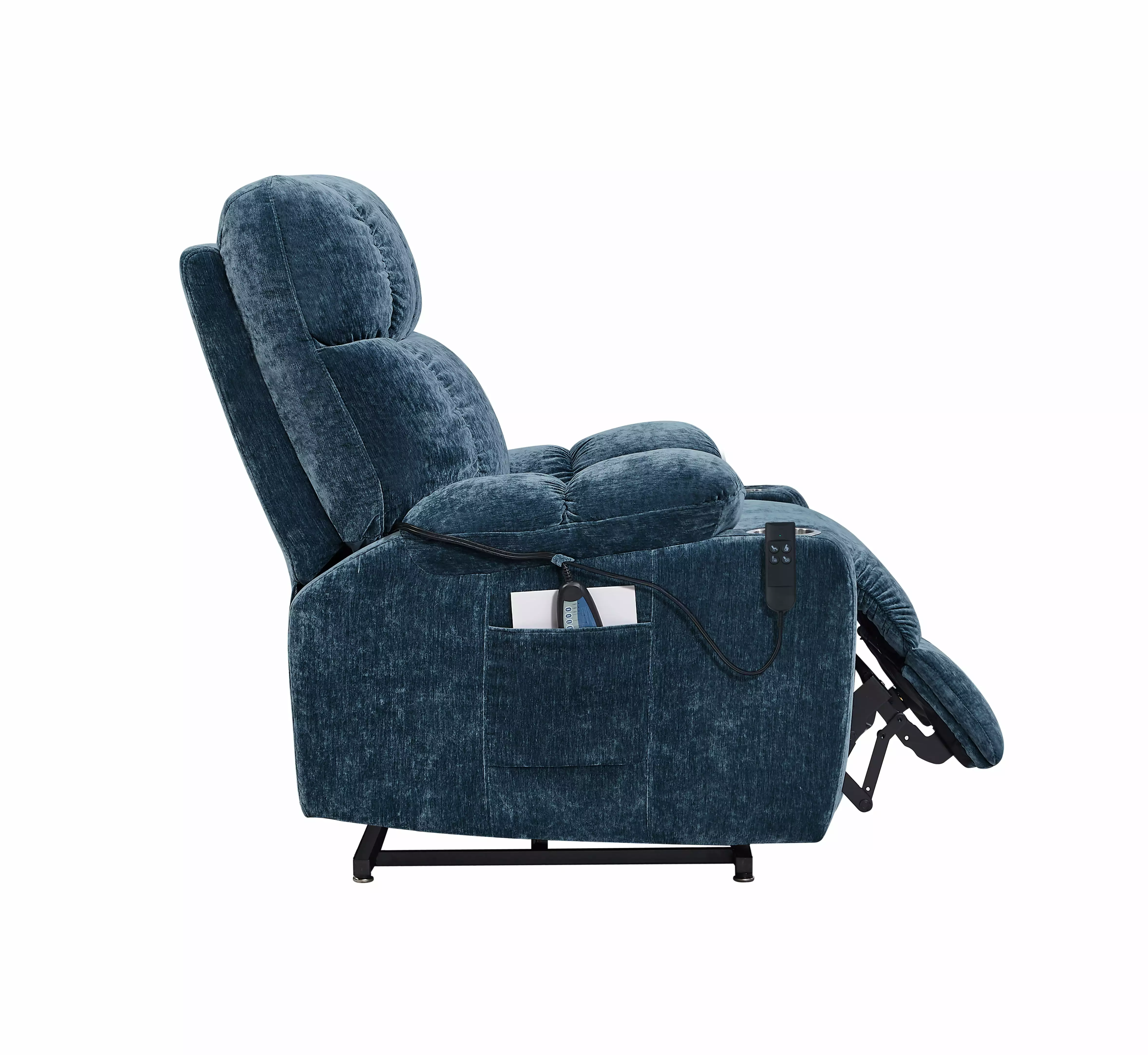 JIELARHUA Dual OKIN Motor Power Lift Recliner Chair Elderly Infinite Position Lay Flat 180° Recliner Heat Massage