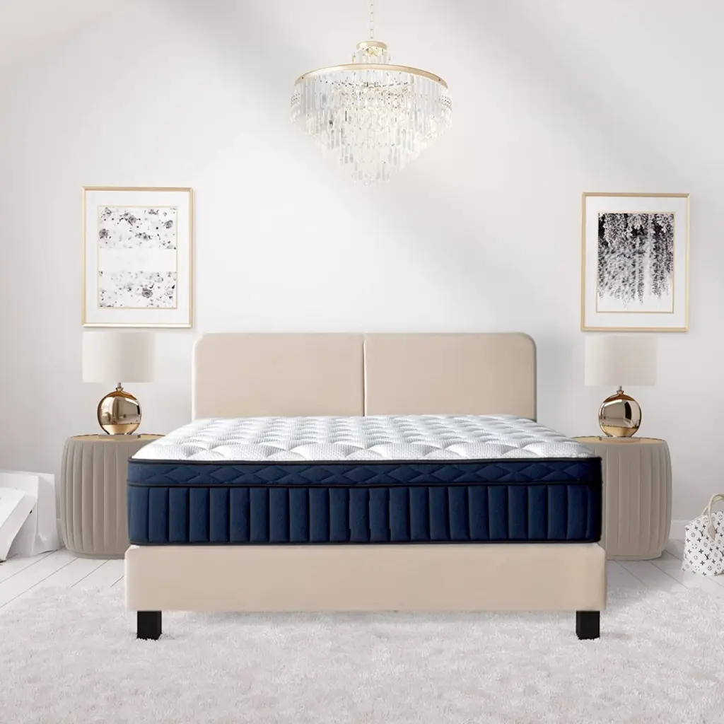 Twin Size Tranquility 12 Inch Medium Pillow Top Memory Foam Edge Support Mattress brn sleep products