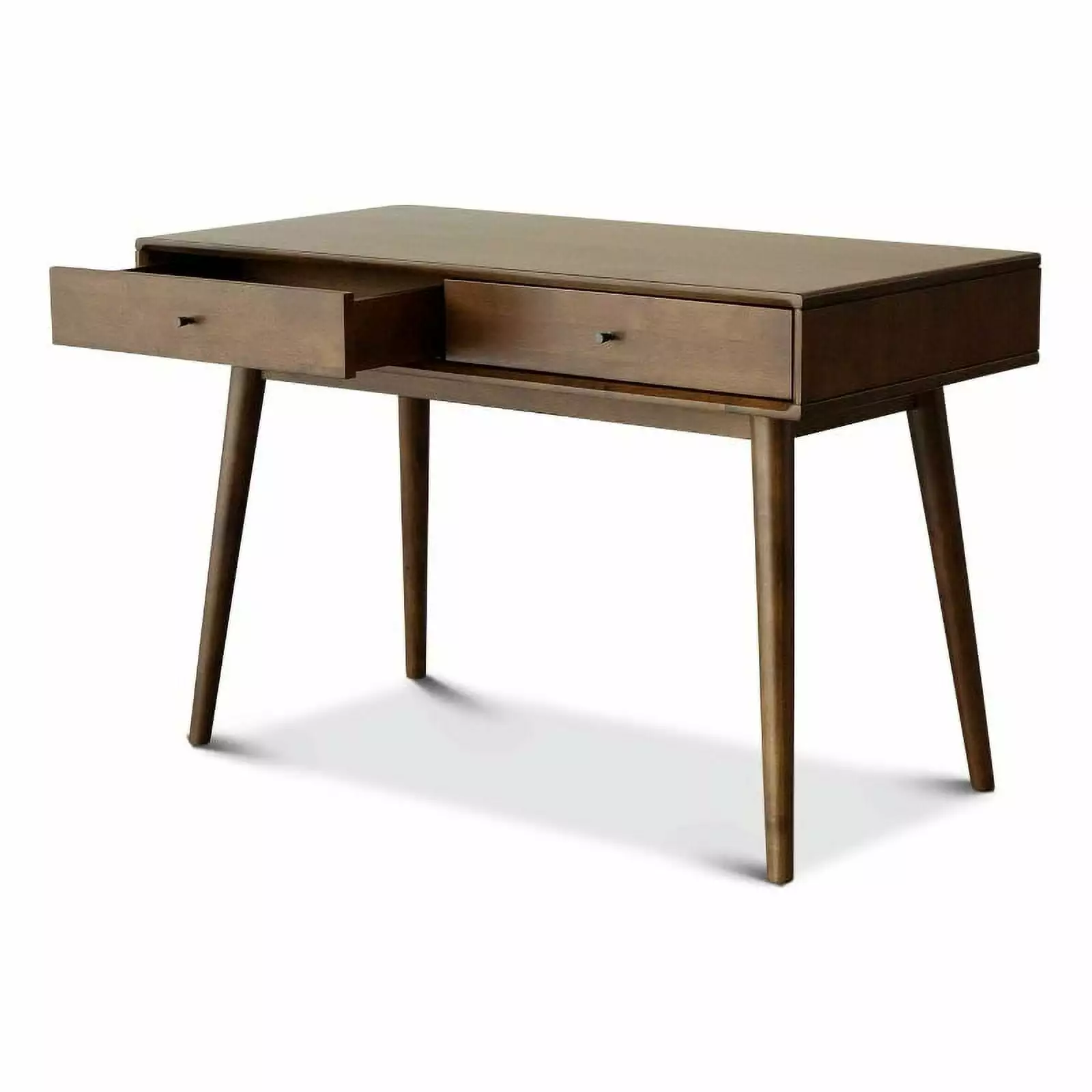 Cooper Mid Century Solid Wood Walnut Home Office Work Desk and Study Table - Modern Design Ashcroft