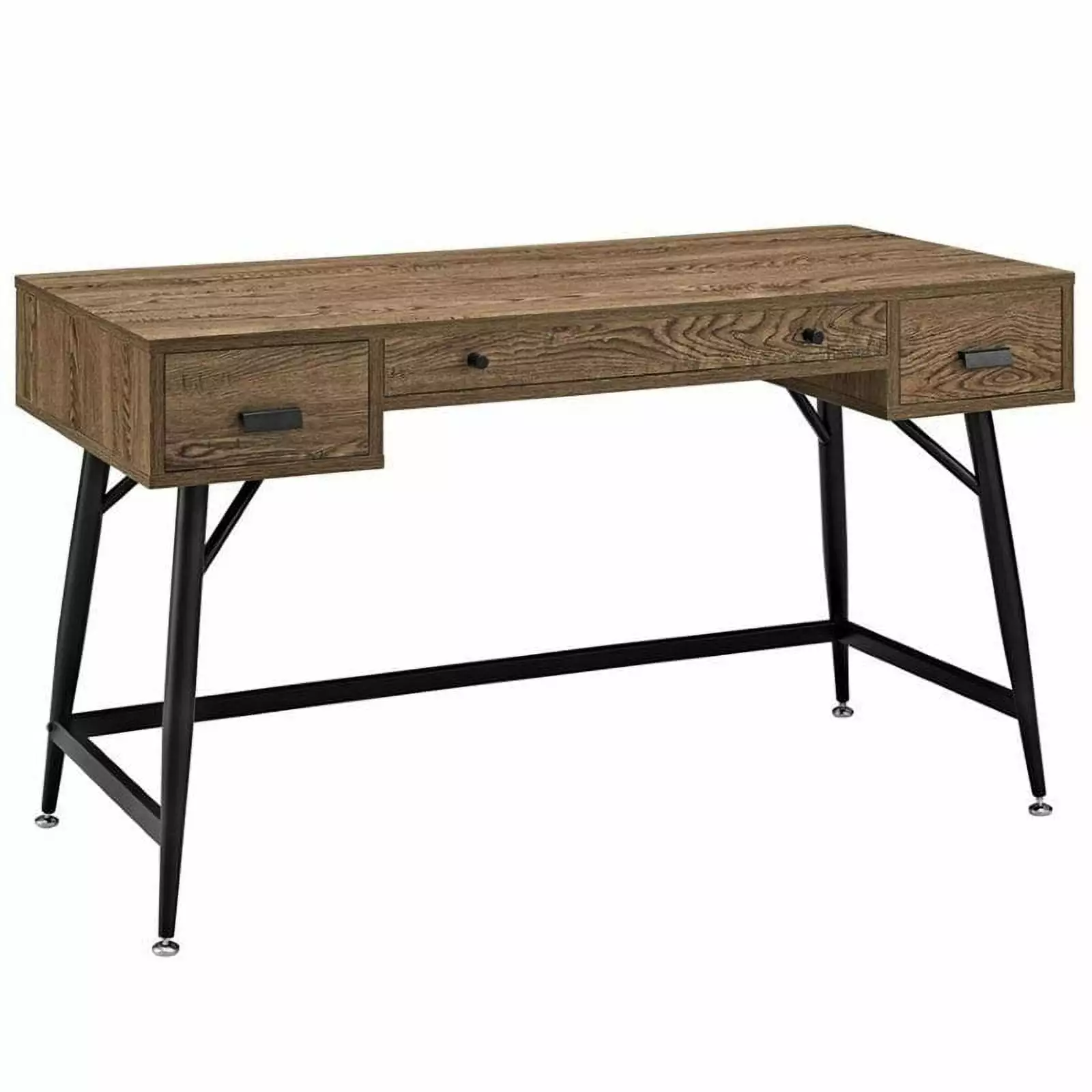 UrbanPro Mid-Century Home Office Wood Office Desk Walnut
