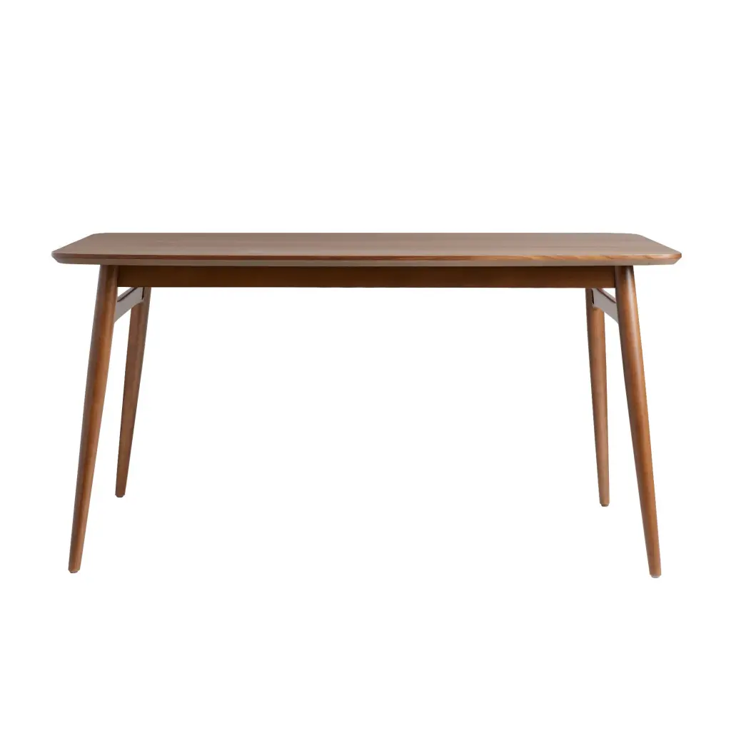Mid Century 59 Inch Modern Wood Dining Table Tapered Legs Walnut Finish walker edison