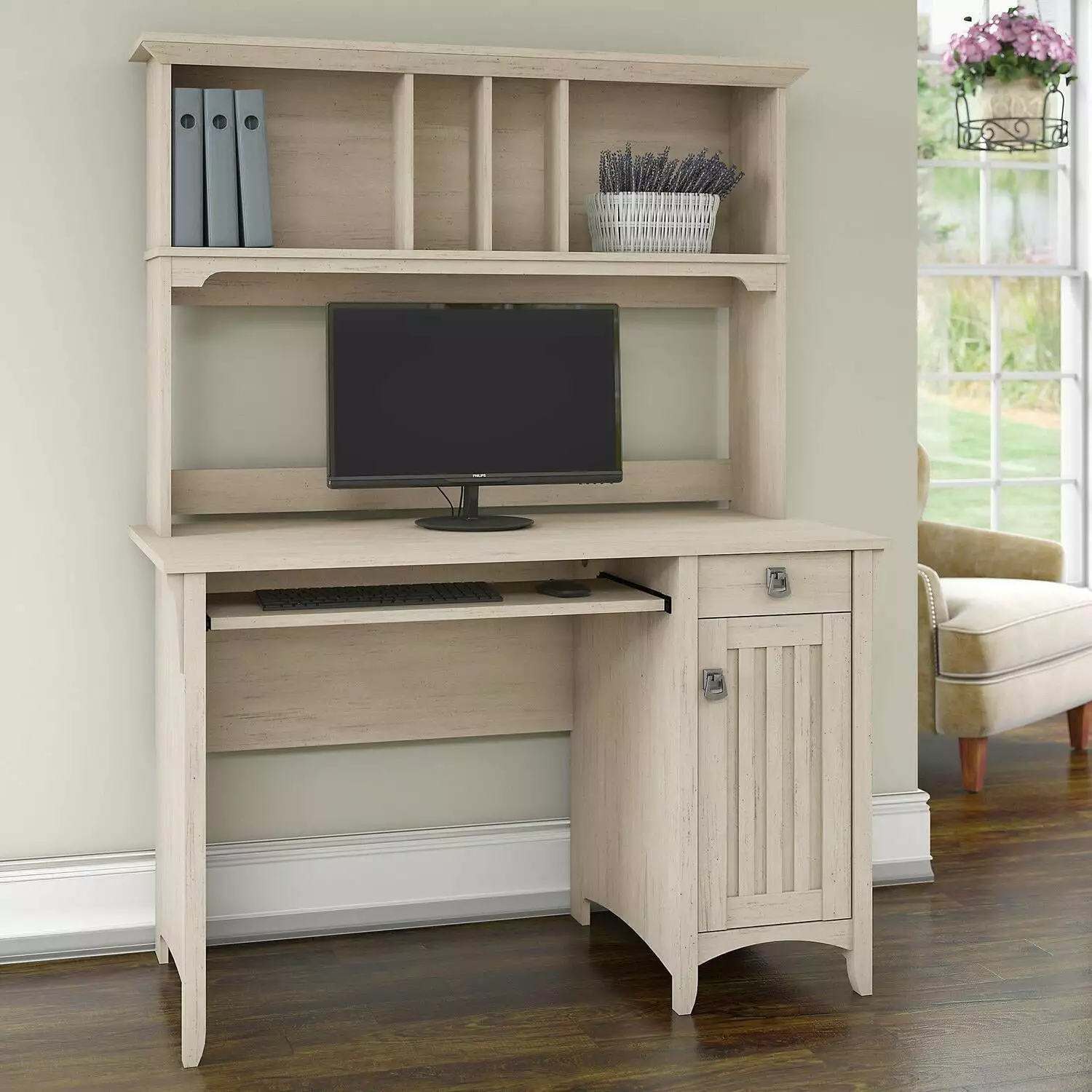 Maykoosh Renaissance Revival Mission Desk Hutch Home Office