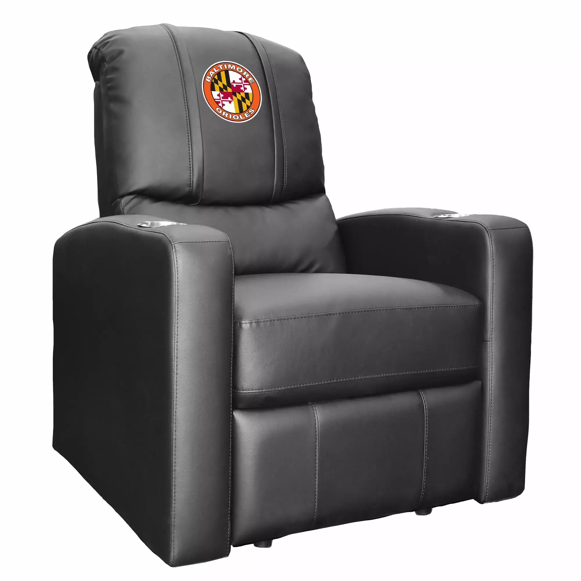 Black Baltimore Orioles Team Stealth Manual Recliner Baseball Lovers DreamSeat