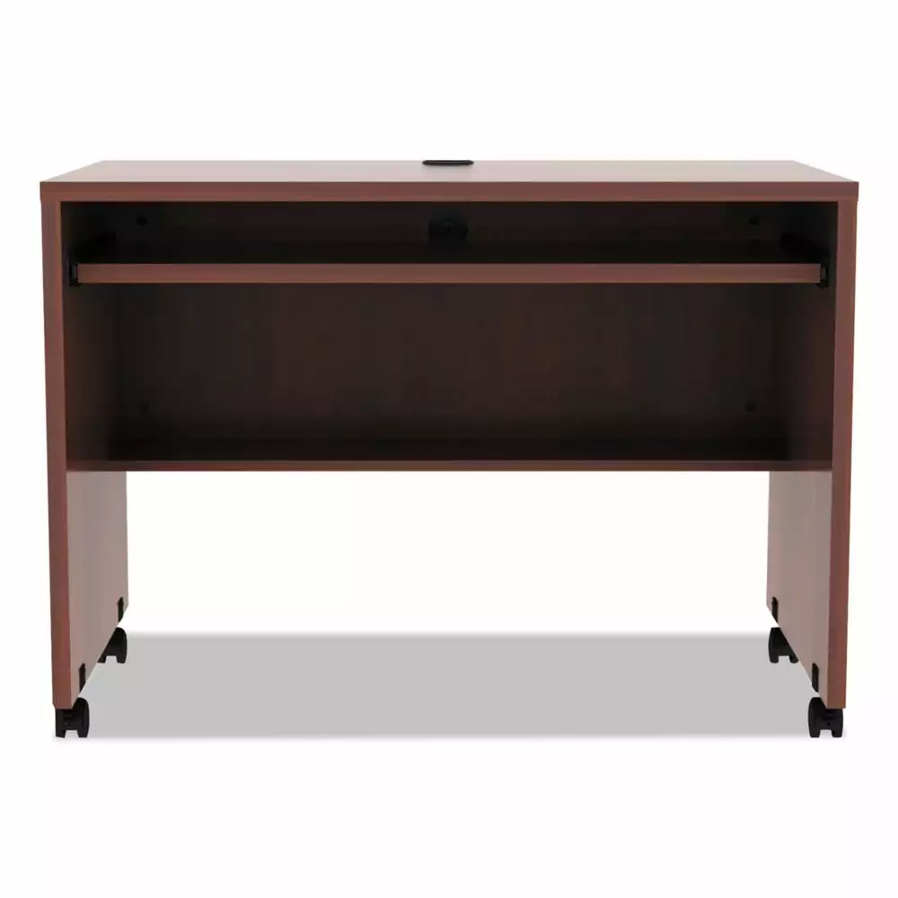 Alera Valencia Series Mobile Workstation Desk - 41.38 x 23.63 x 30 Medium Cherry