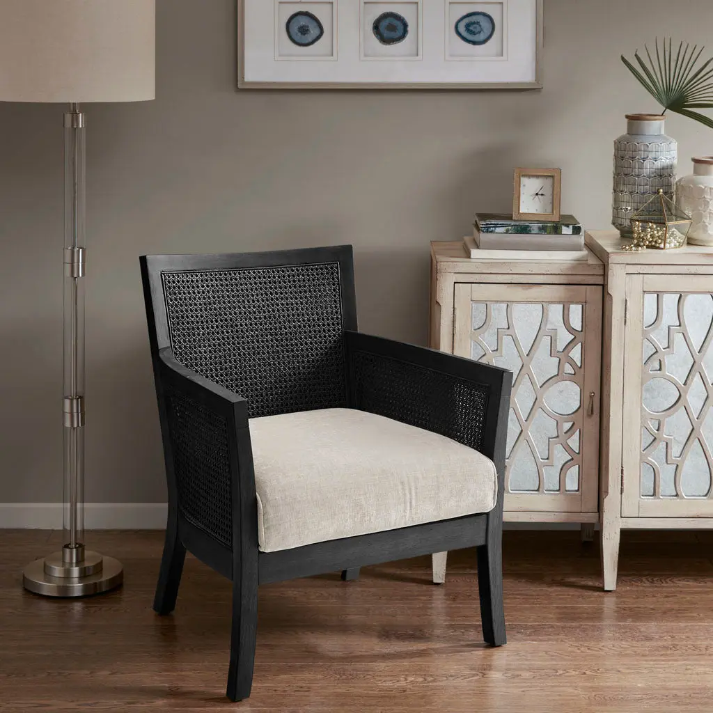Accent Chair Black Polyester jla