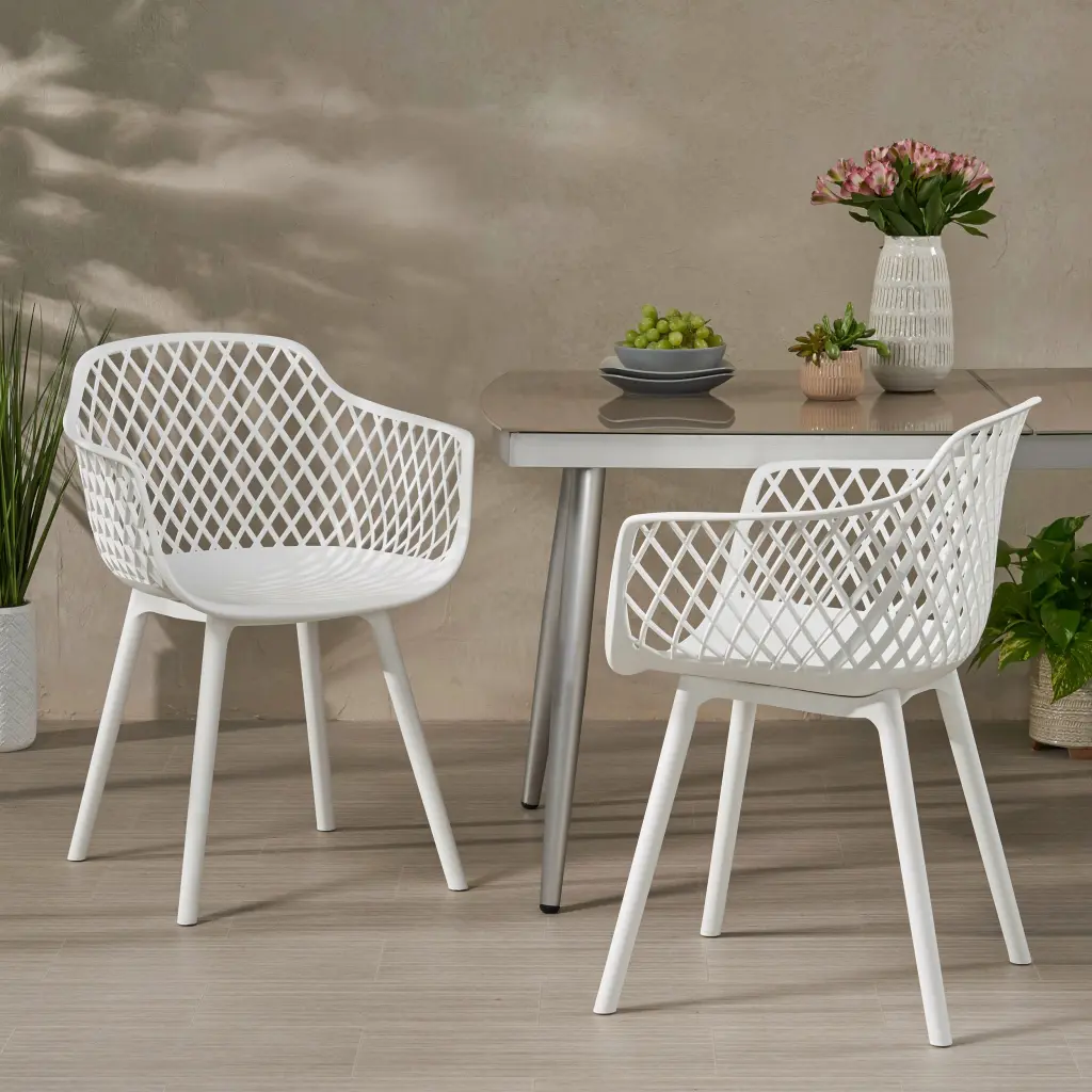 Poppy Chair White Polypropylene Modern Design nh-ihave