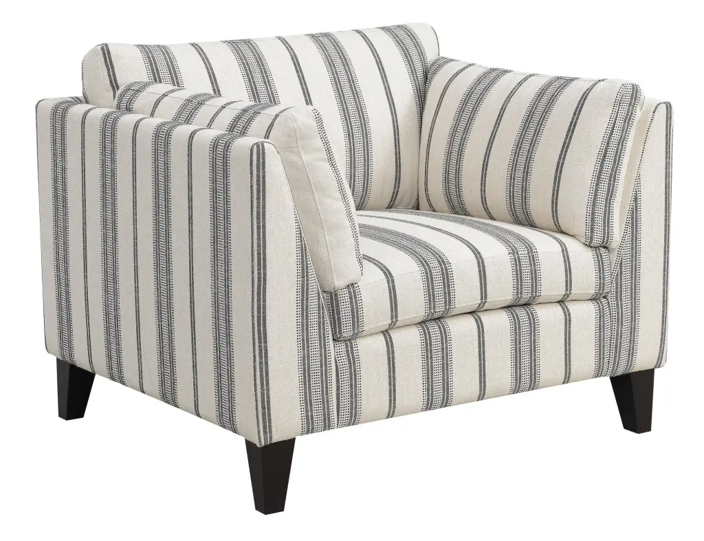 Doyle Gray Accent Chair Gray Foam Engineered Wood Living Room Chair wallace - bay