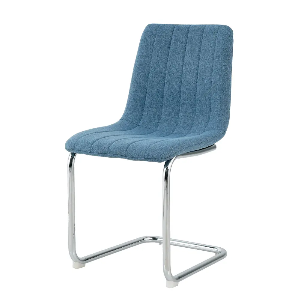 Modern Premium Blue Dining Chair Lightweight Home Bedroom Stool Back Support youngmagic