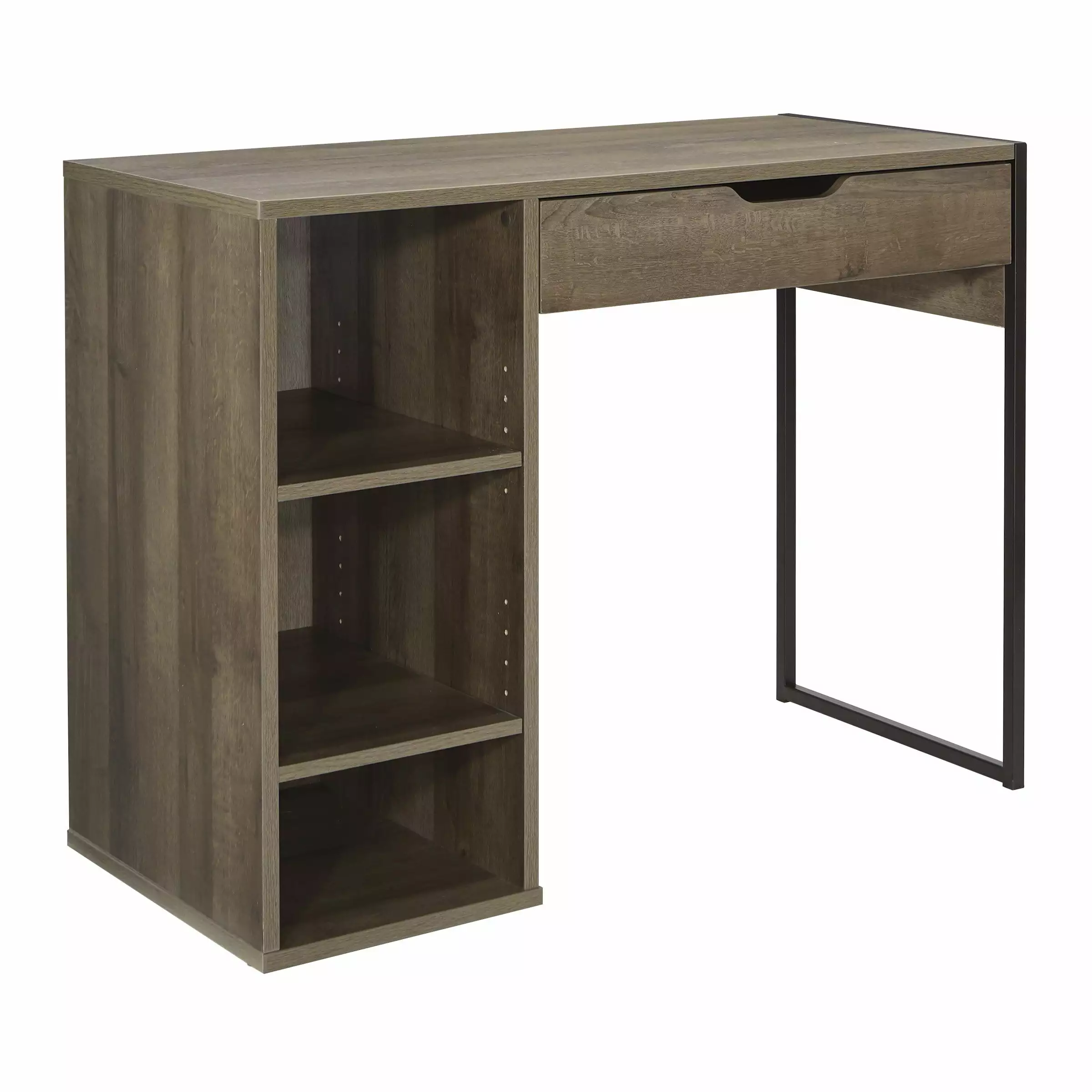 OS Home and Office Furniture Model Ravel 40W Desk Grey Oak Finish Bed Bath & Beyond