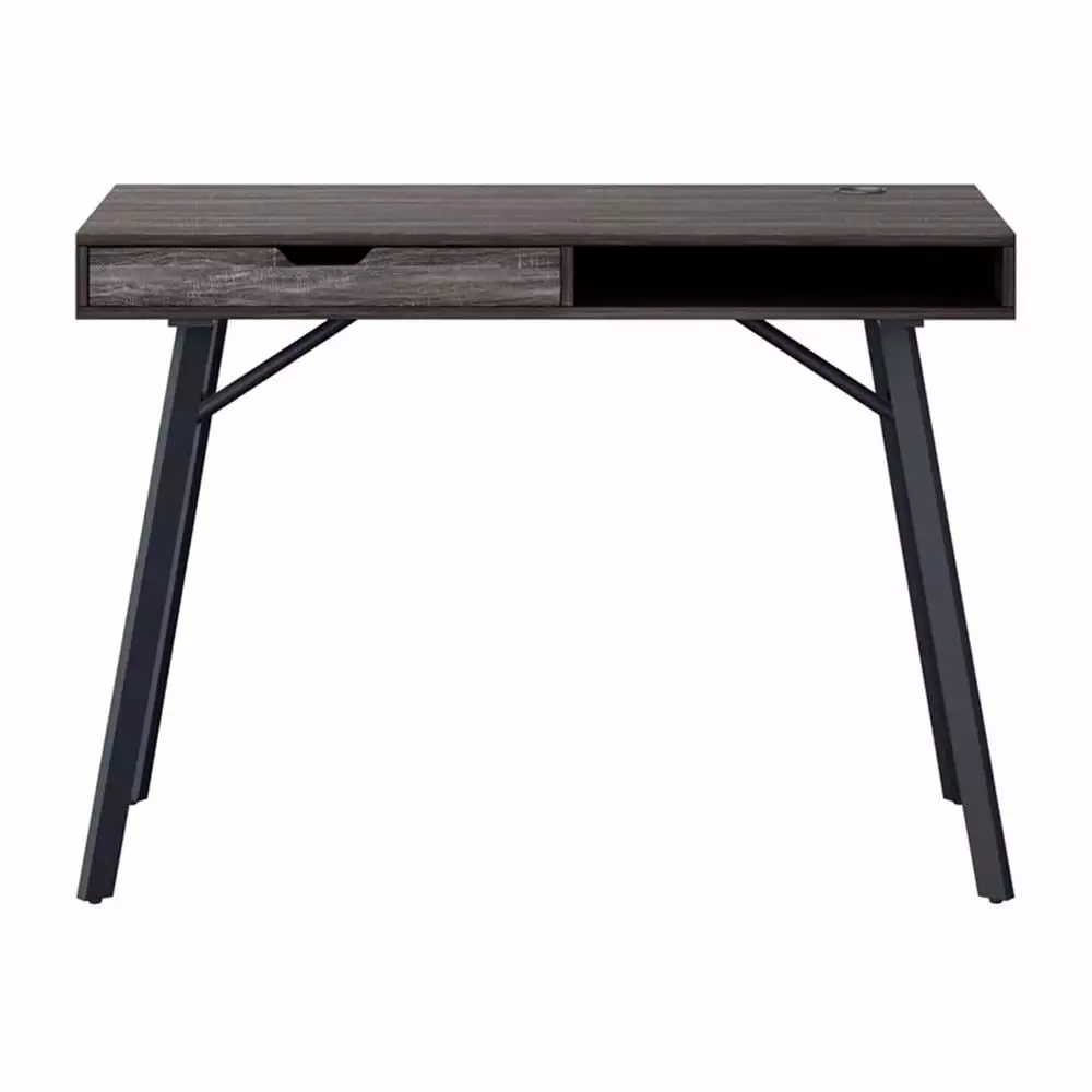 Auston Modern Gray Engineered Wood Grain Finish Desk Drawer CORLIVING