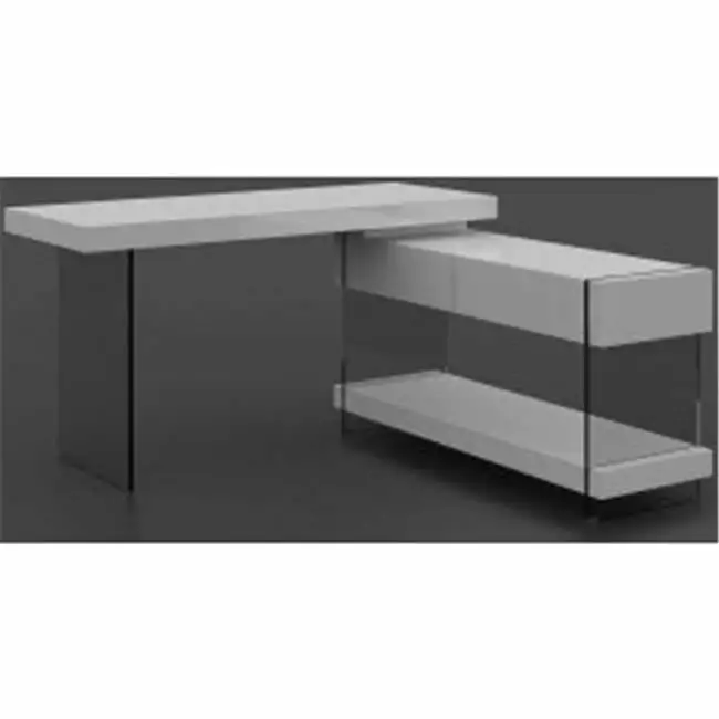 Cloud Desk White High Gloss Fancy Fixtures