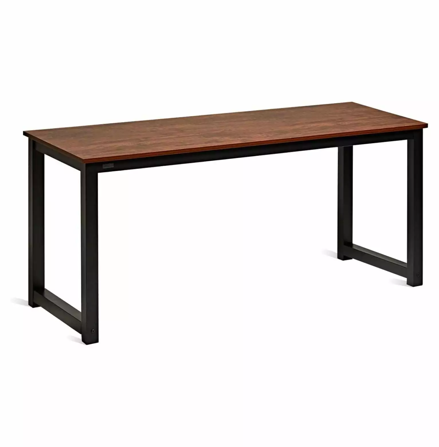Superwum Modern Computer Desk 63 Large Workstation Office Desk Sandalwood Board Black Leg