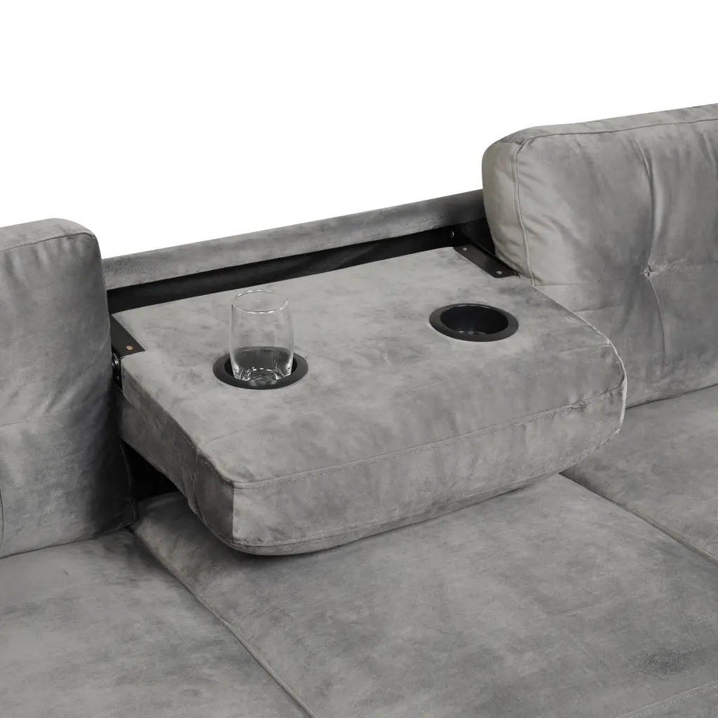 105 Inch Modern Sectional Sofa Storage Ottoman L Influence Couch oris fur.