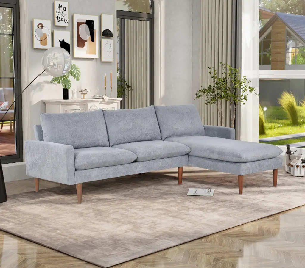 L Influenced Sofa Padded Cashmere Multi Practical Design Modern Luxury Living Room Couch samhao