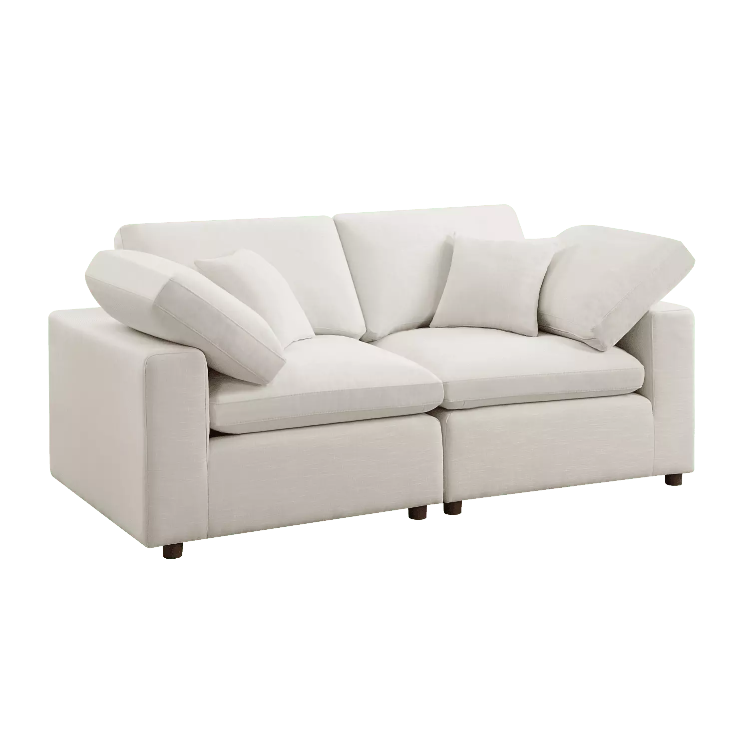 DeeHome Modern Modular Sectional Sofa Set Self-customization Design Sofa White