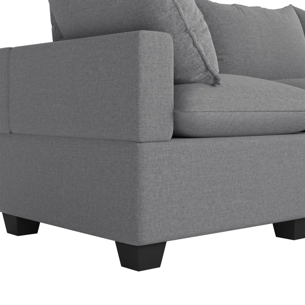120x93 Modern U Influence Modular Sofa Storage Ottoman Premium 7 Seat Sectional Couch rnb