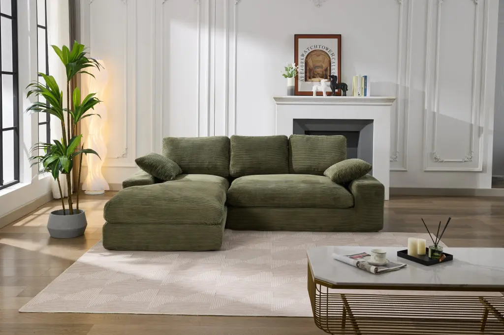 99x69 Inch Modular Sectional Sofa Set Modern Minimalist Living Room Furniture rnb