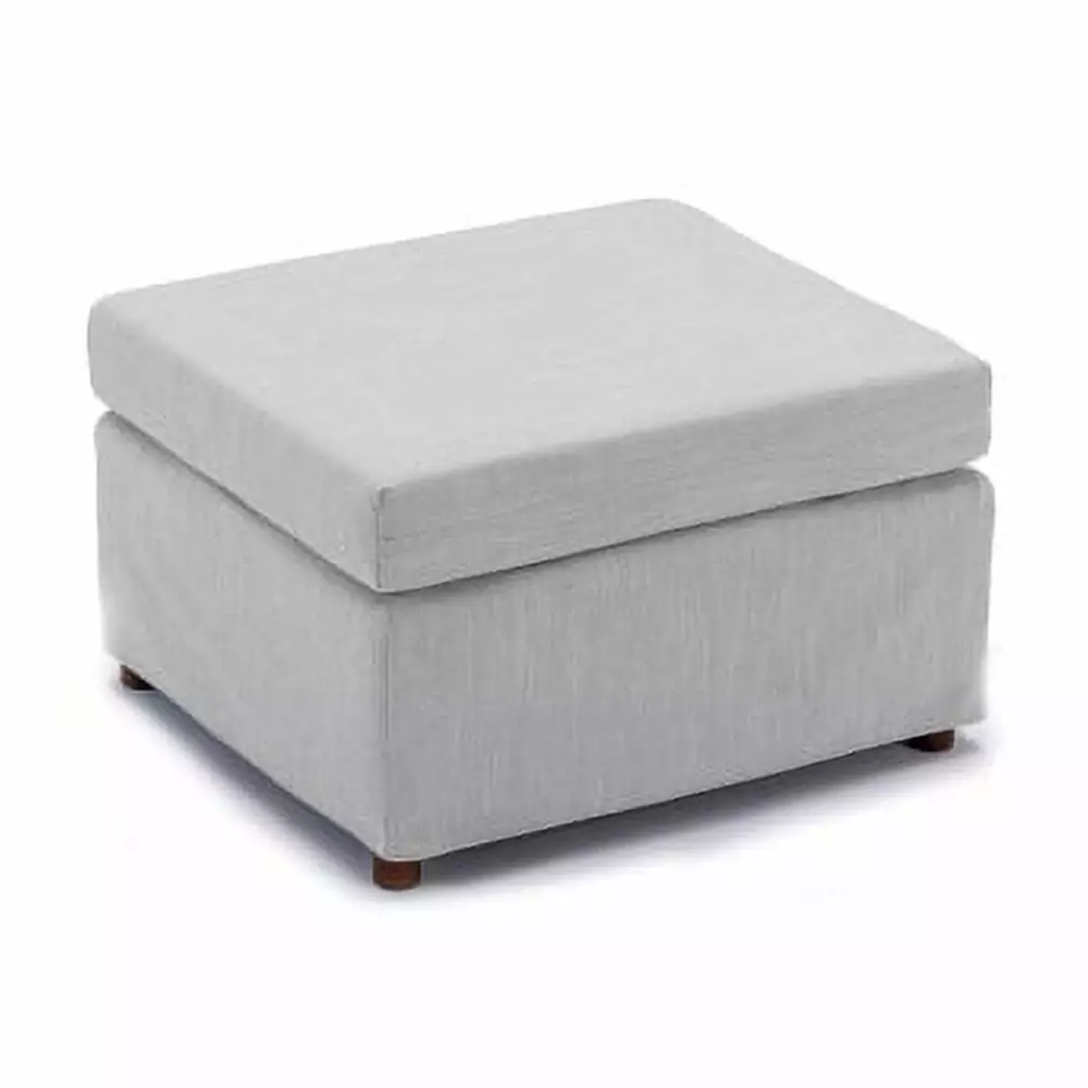 Light Grey Movable Ottoman Modular Sectional Sofa Removable Washable Cushion Covers Goldmeet