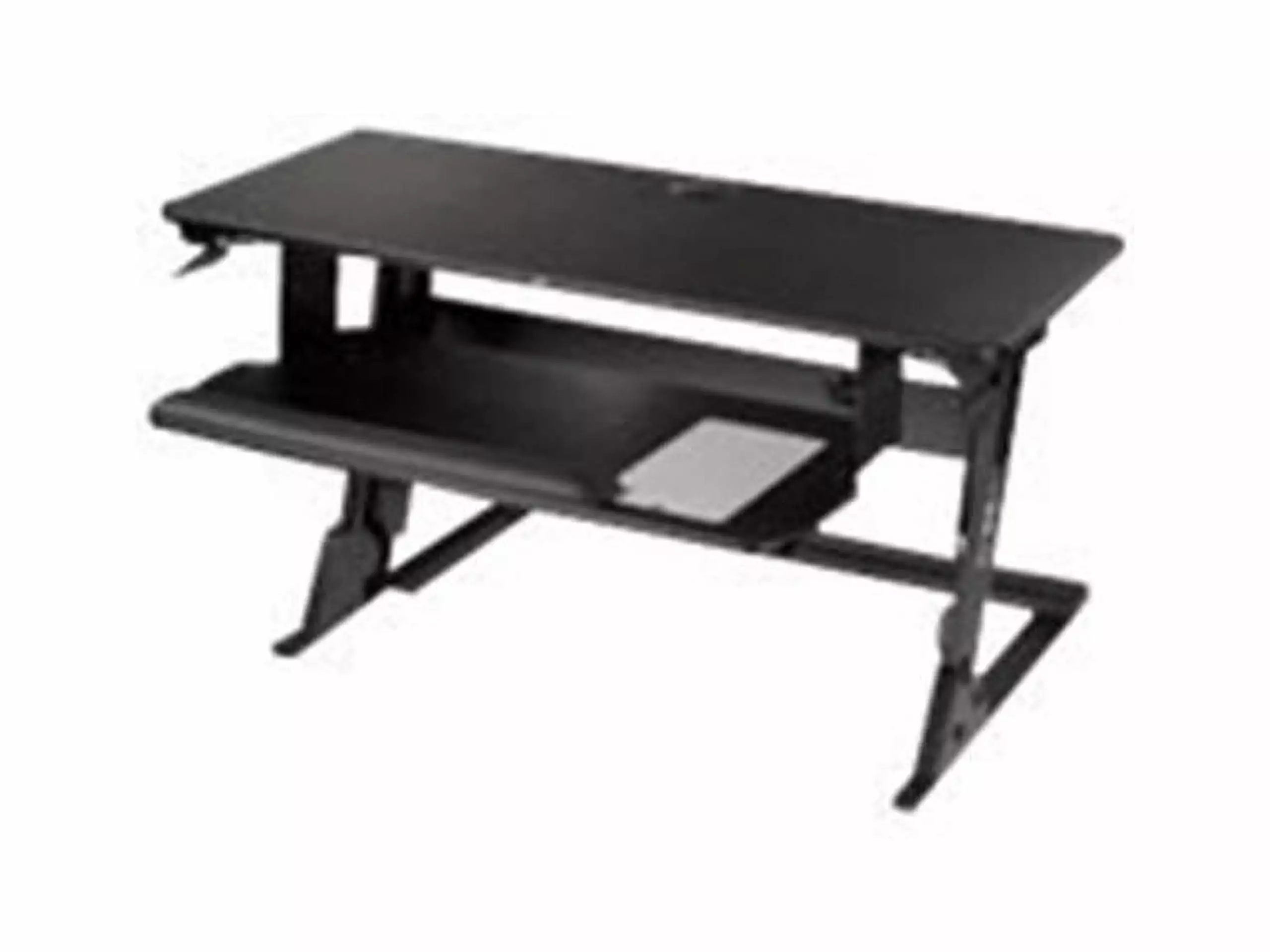 3M SD70B Precision Standing Desk XL Large Work Surface Fits Two 27 Monitors 45 lbs Capacity Black