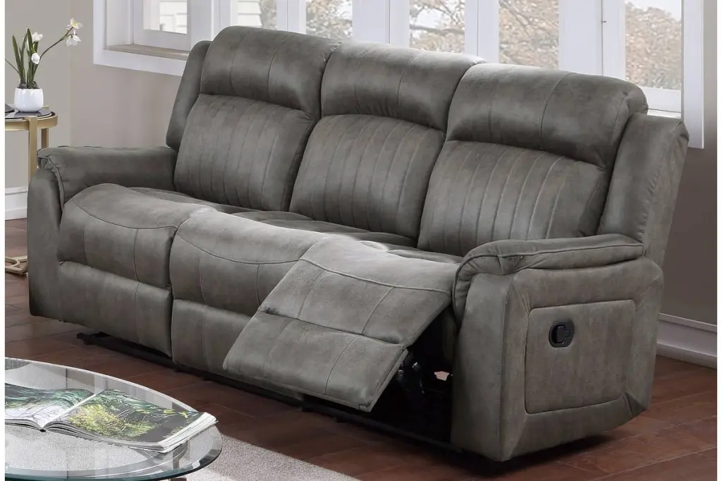 Contemporary Manual Motion Sofa 1Pc Couch Living Room Slate kanepe