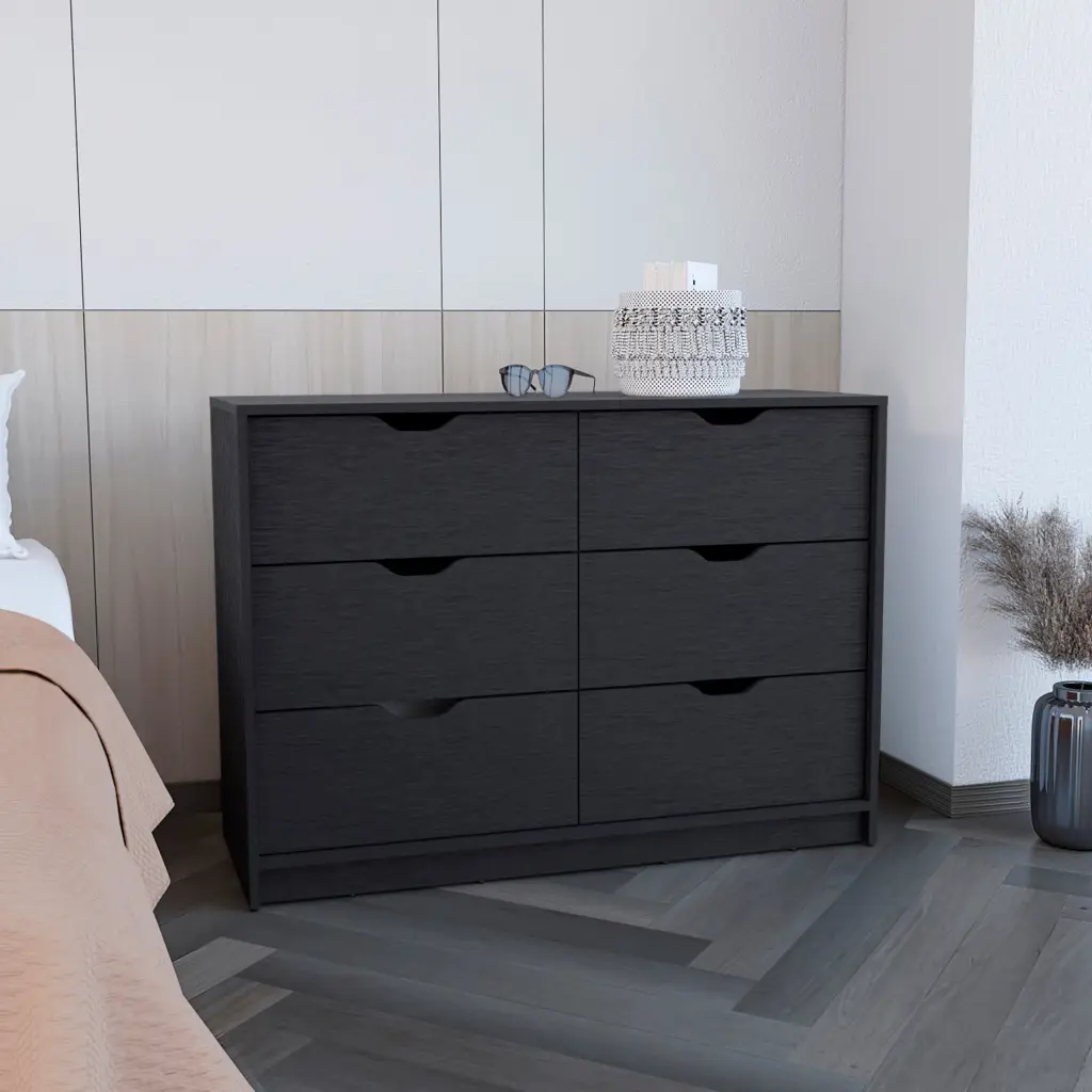 Dresser 30 Inch H Drawer Dresser 2 Lower Cabinets Drawer Chest Black Finish rta mubles colombia