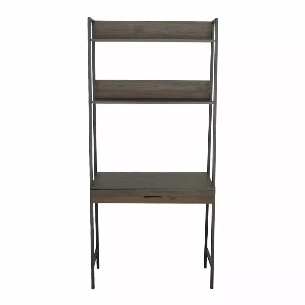 Progressive Furniture Archie Engineered Wood Accent Desk/Bookshelf Brown - Multi Functional Office Desk