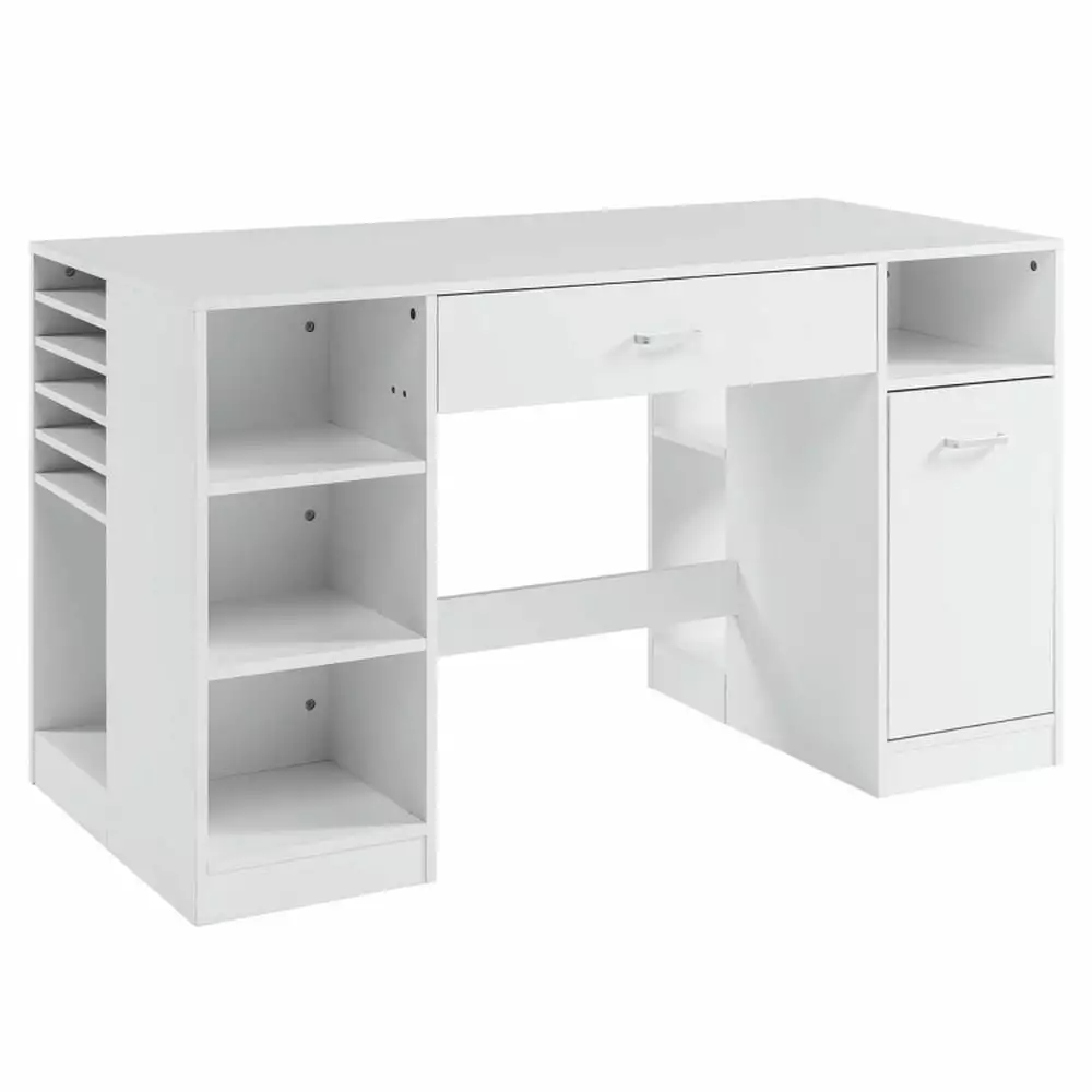 Canddidliike Sewing Craft Table Home Office Computer Desk Storage Shelves and Drawer