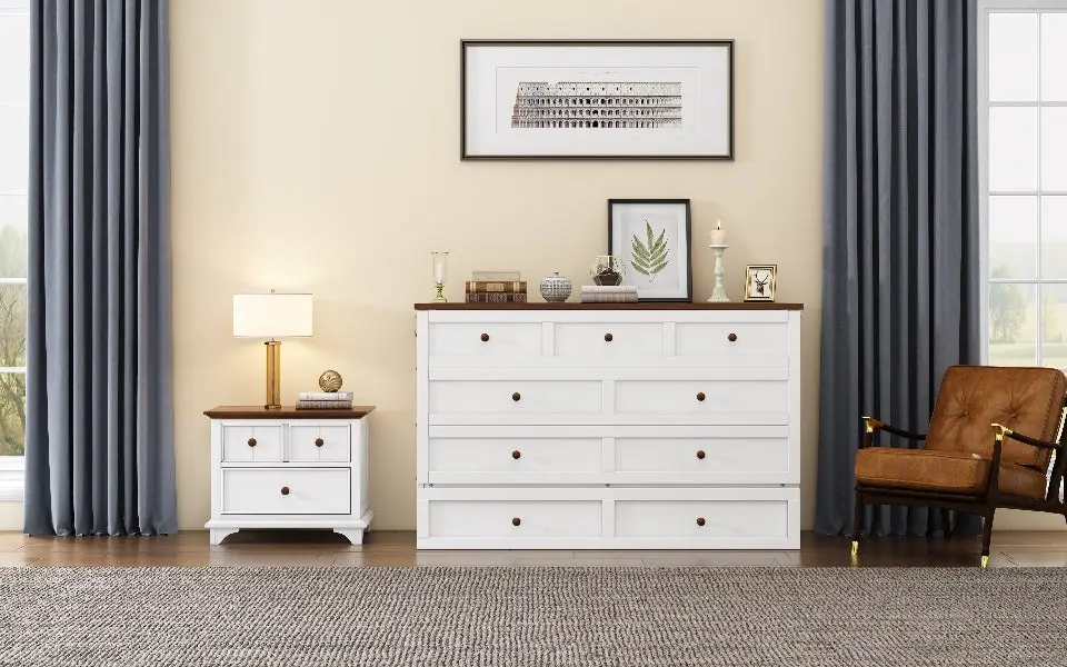 Solid Pine Murphy Bed Chest Charging Station And Large Storage bed best