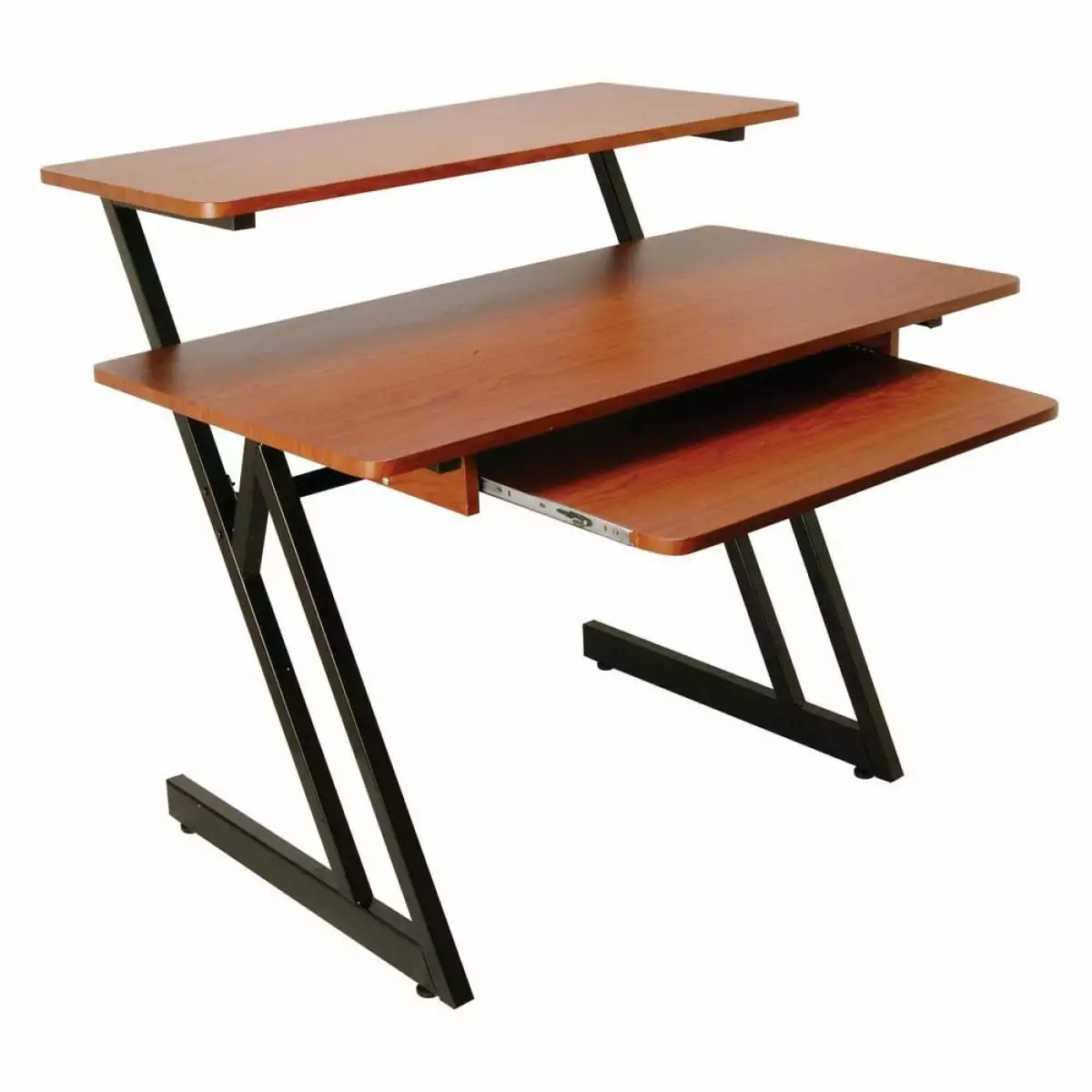 On-Stage WS7500RB WS7500 Series Wood Workstation Rosewood Black Steel Music Desk On-Stage Stands