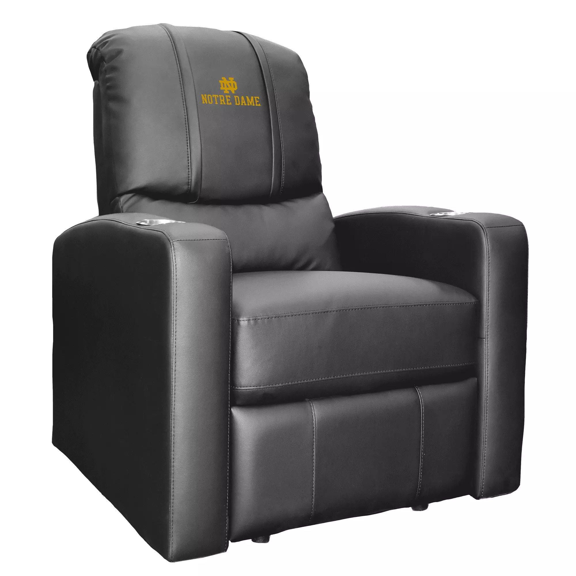Notre Dame Wordmark Logo Stealth Recliner Zipper System - NCAA Fan Chair DreamSeat