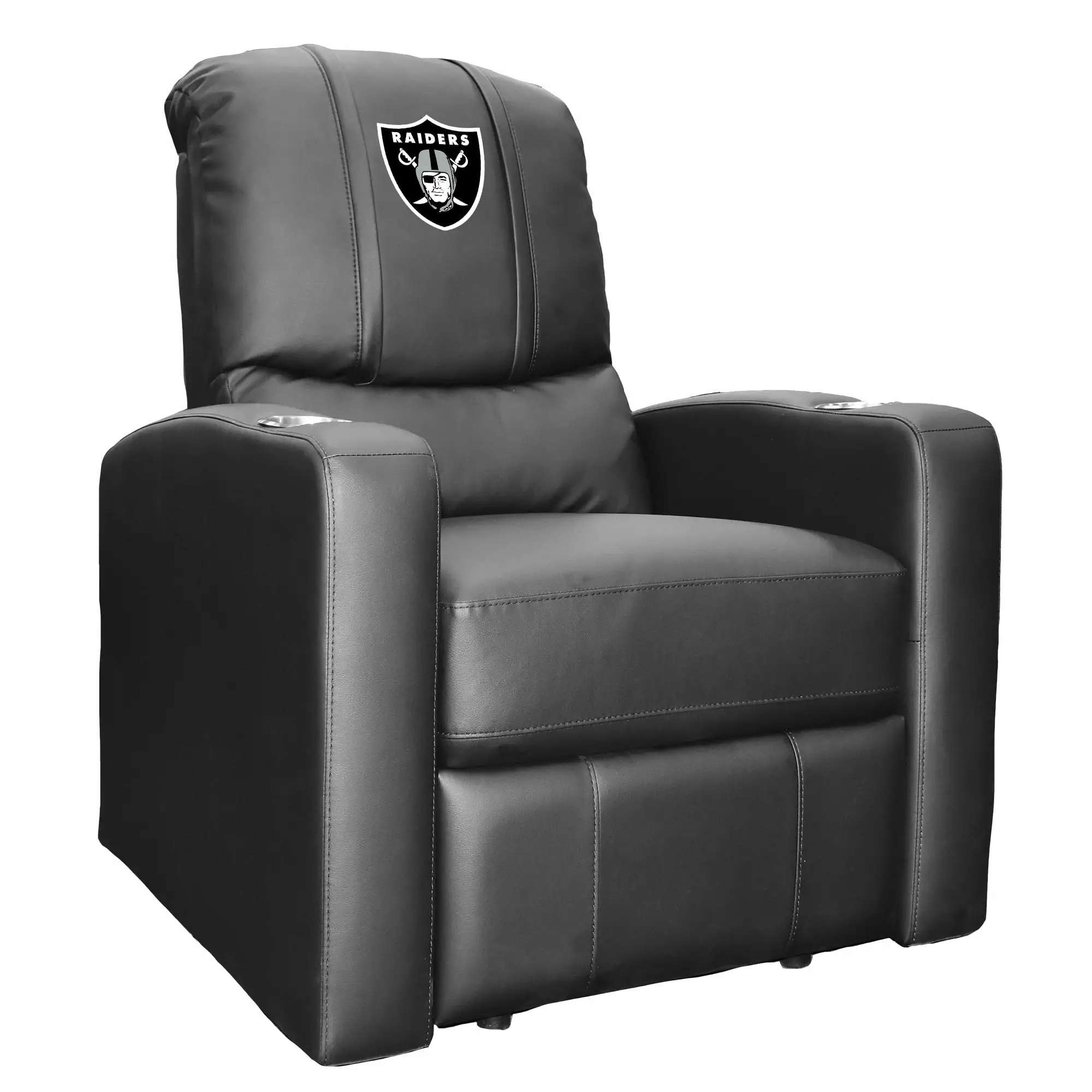 Las Vegas Raiders Primary Logo Stealth Recliner Zipper System DreamSeat