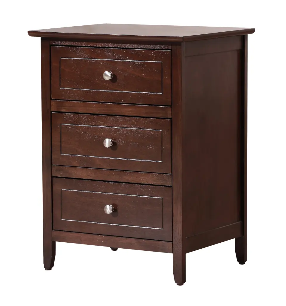 Daniel G1312 N 25 3 Drawer Nightstand Cappuccino Finish glory furniture