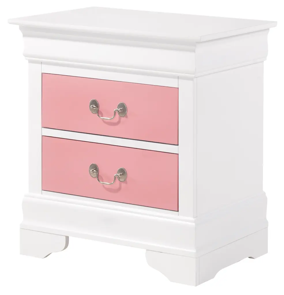 Louis Phillipe G3193 Nightstand Pink Particle Board glory furniture