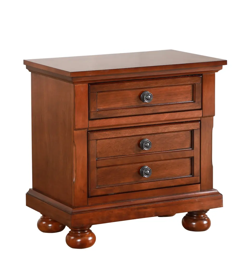 Meade G8900 N Nightstand Cherry Finish Particle Board Bedside Table glory furniture