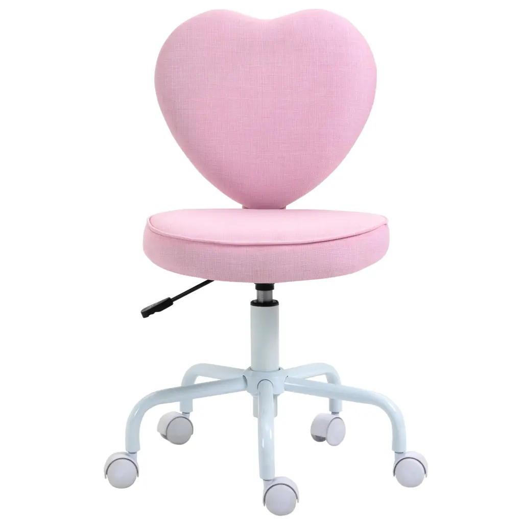 Homcom Heart Back Design Office Chair Adjustable Height Ergonomic Chair aosom business