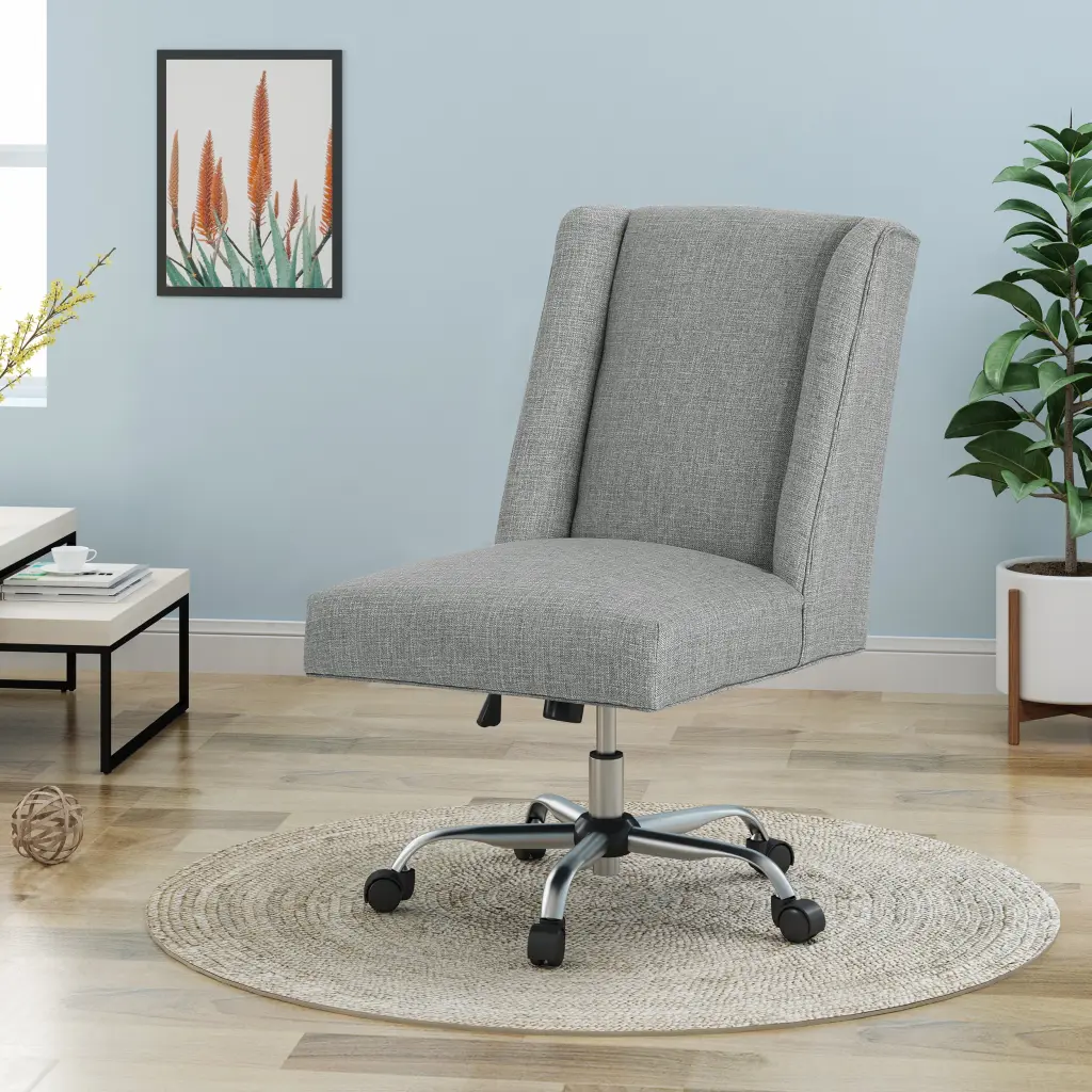 Grey Fabric Office Chair Ergonomic Desk Chair nh-an