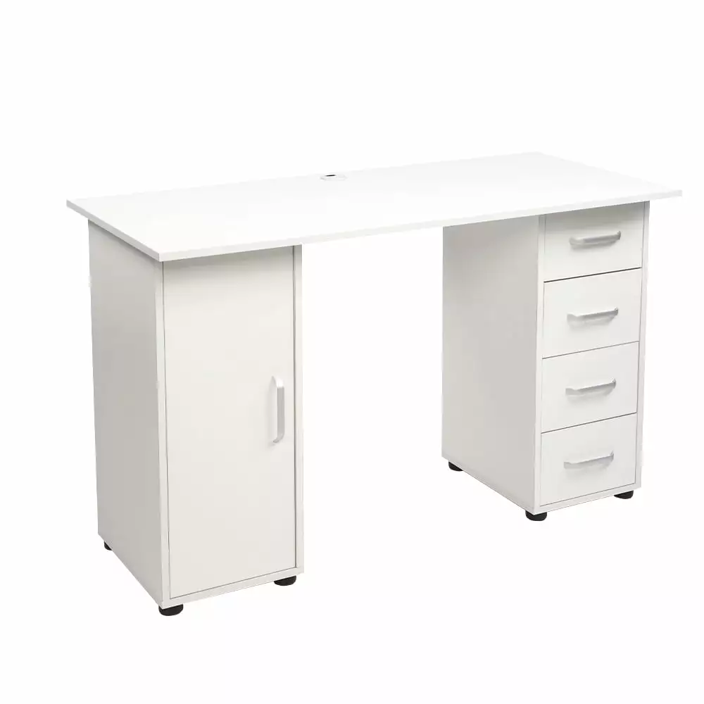 BaytoCare Office Desk Storage Drawer and Cabinet, Modern Wood Study Workstation PC and Laptop