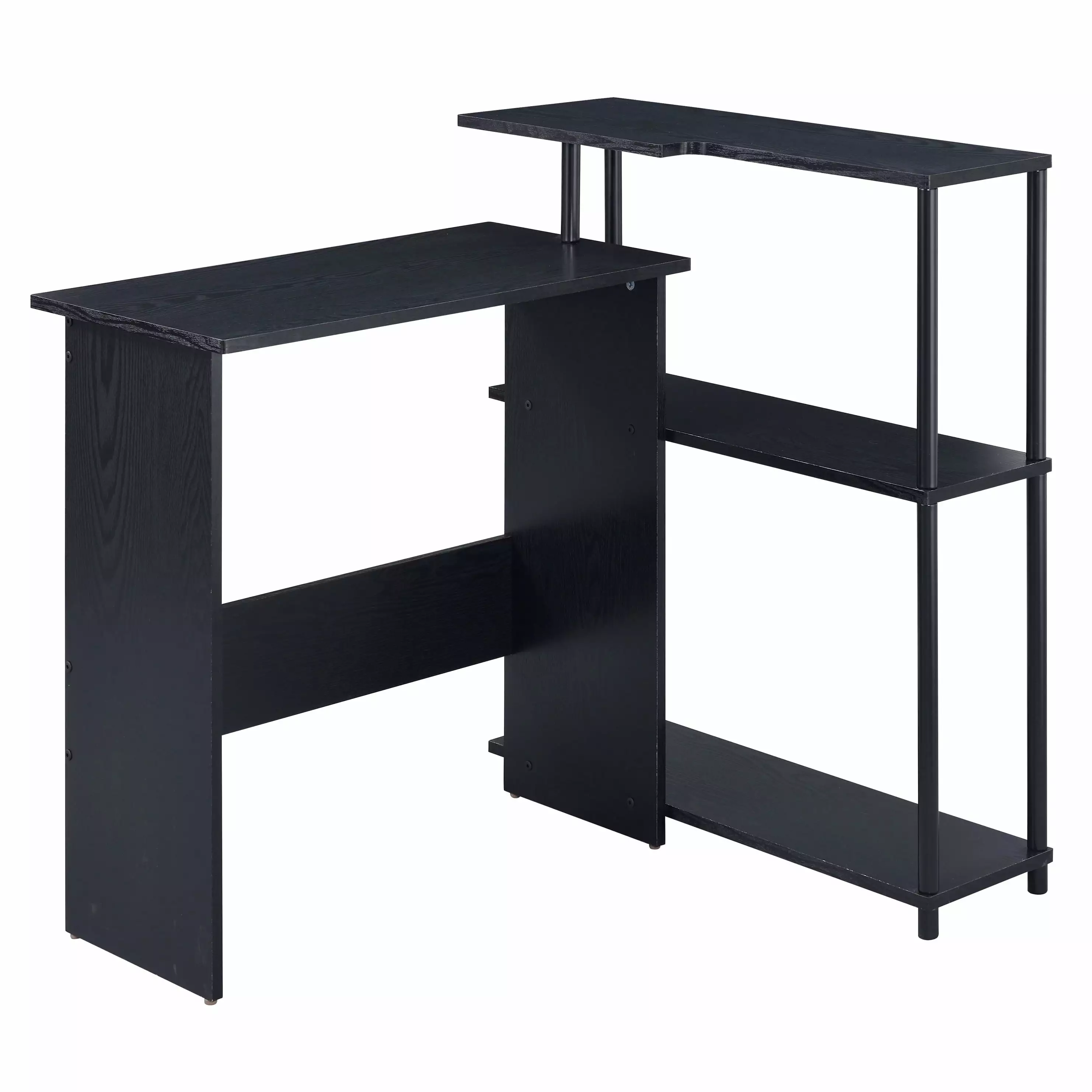 GeeHome Black Office Desk Bookshelf