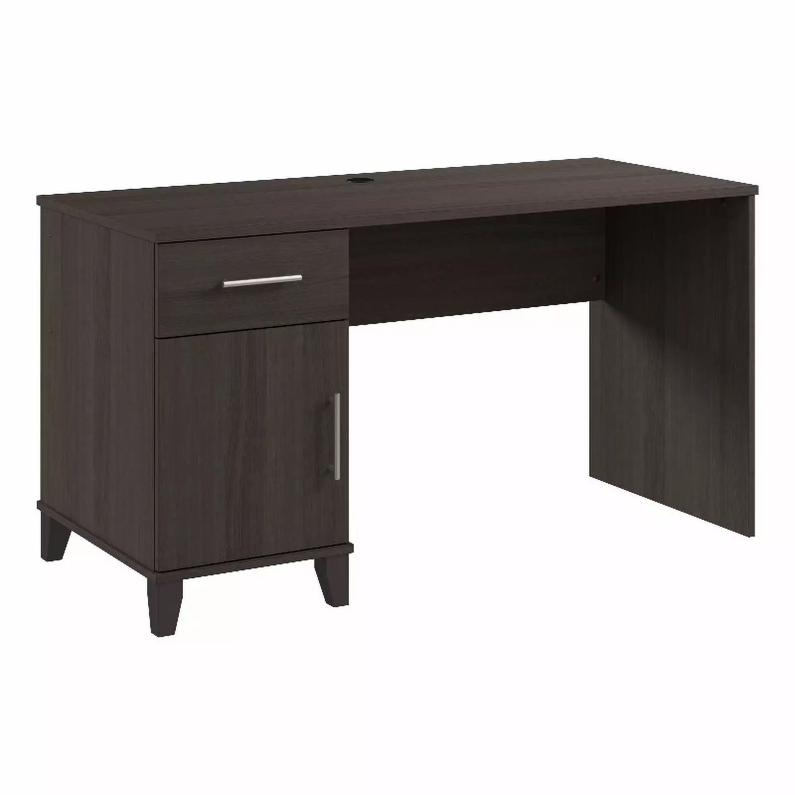 Pemberly Row 54W Office Desk Drawers Storm Gray - Engineered Wood Desk