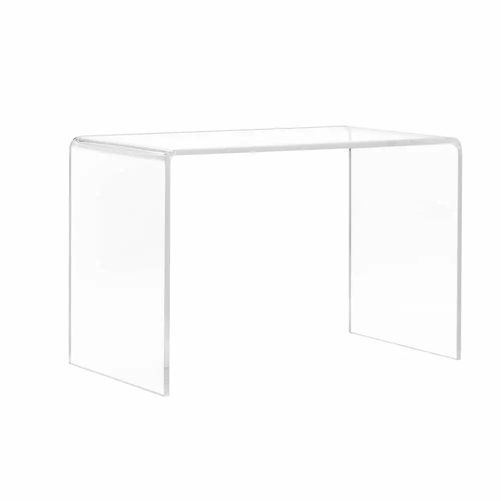 Progressive Furniture La Carte Clear Acrylic Office Desk Modern Transparent Workstation