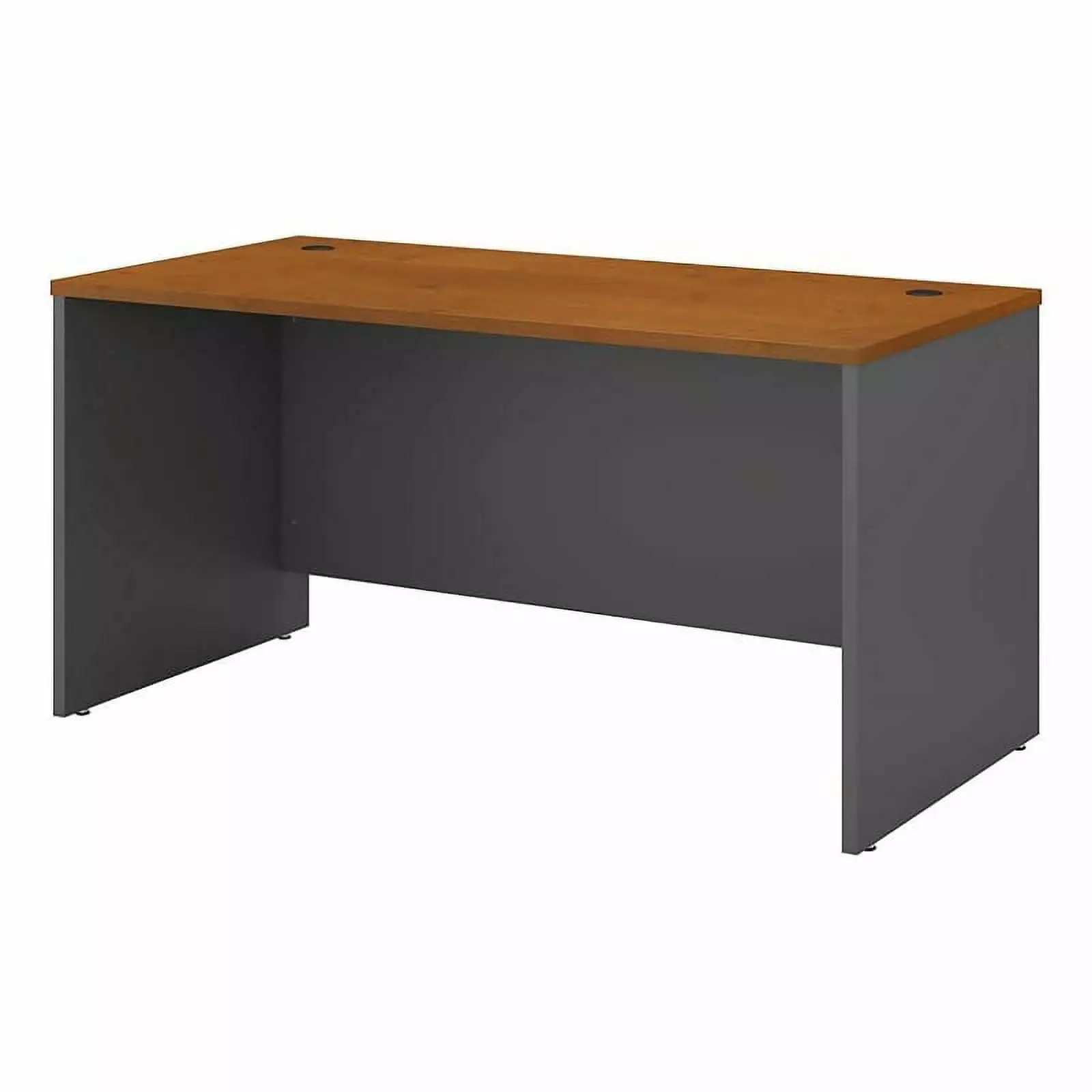 Scranton & Co 60 Contemporary Engineered Wood Office Desk Cherry/Gray - Modern Workstation
