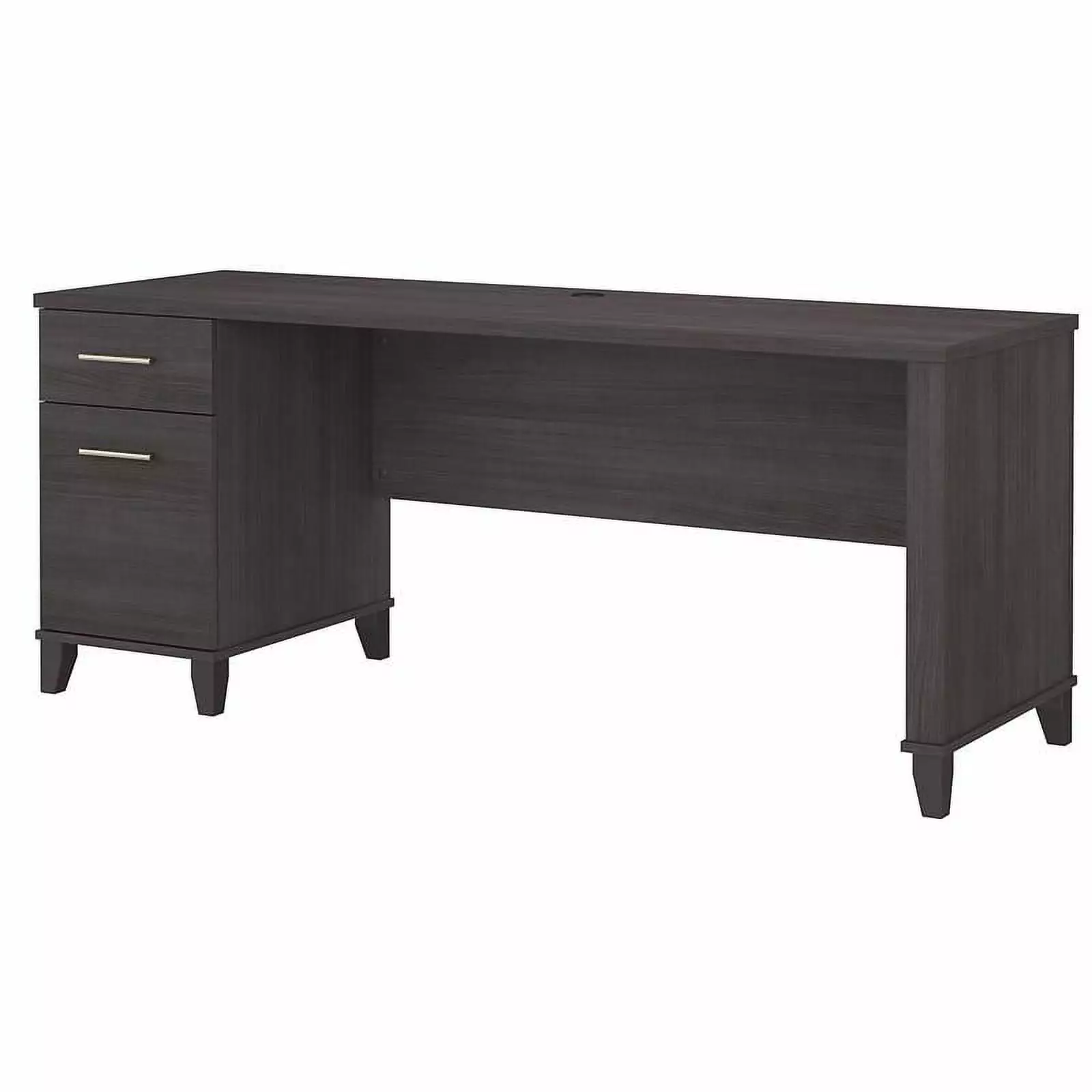 UrbanPro Transitional 72W Office Desk Drawers Storm Gray - Modern Home Office Desk
